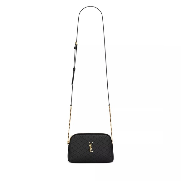 Saint Laurent Handbags - SAINT LAURENT GABY ZIPPERED POUCH IN LAMBSKIN CROSSBODY BAG AUTHENTIC